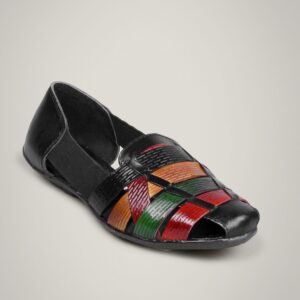 Catwalk Women Leather Slip-Ons Black Flats