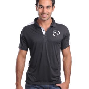 Puma Mens Slim Fit Black Polo T-shirt