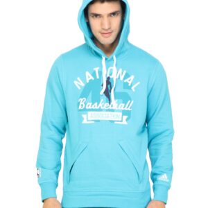ADIDAS Men Printed Blue Sweatshirts