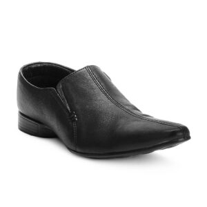 Franco Leone Men Black Formal Shoes