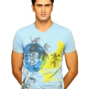 Status Quo Men's Beach Sky Blue T-shirt