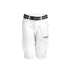 Gini and Jony Men Solid White Shorts