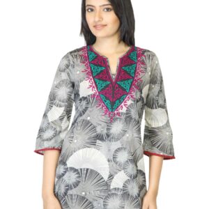Aneri Women Wheel Beige Kurta