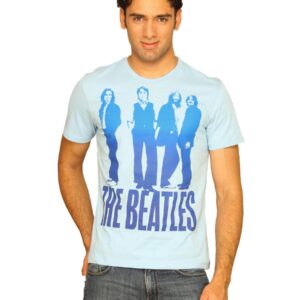 Beatles Men's Groove Light Blue T-shirt