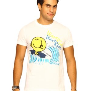 Mr.Men Men's Wave Rider White T-shirt