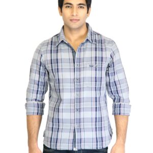 Levis Men Check Navy Blue Shirts