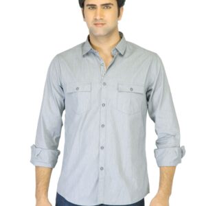 Provogue Men Grey Shirt