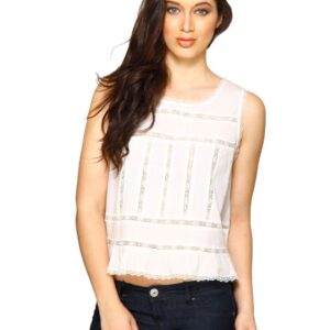 Forever New Women White Lace Top