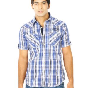 Flying Machine Men Ydc Blue Shirts