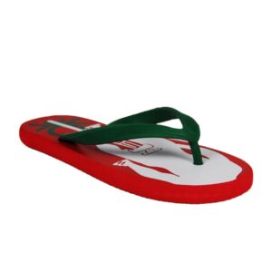 United Colors of Benetton Men Carribean Red Flip Flops