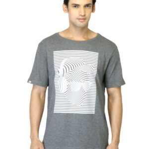 Puma Men Graphic Print Grey T-shirt