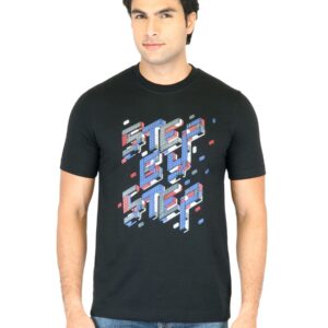Mark Taylor Men Black Printed T-shirt