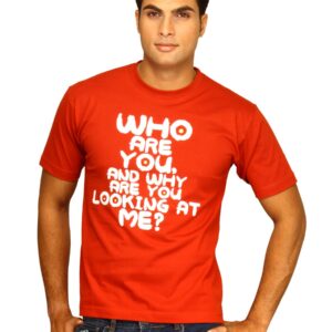Tantra Men's Who Are You Red T-shirt
