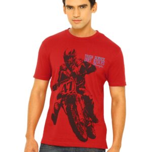 Wrangler Men Motor Rider Red T-Shirts