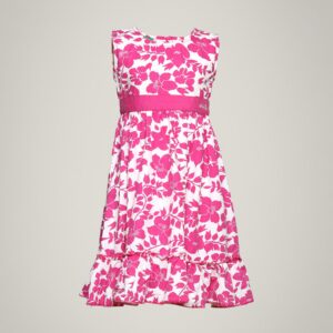 Palm Tree Girl's Blenda White Pink Kidswear