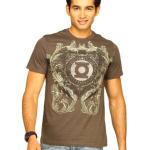 DC Comics Men's Comics Affliction Olive T-shirt