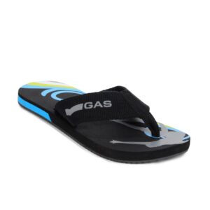 Gas Men Lagoon Black Flip Flops