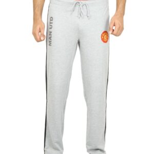 Manchester United Men Solid Grey Track Pants