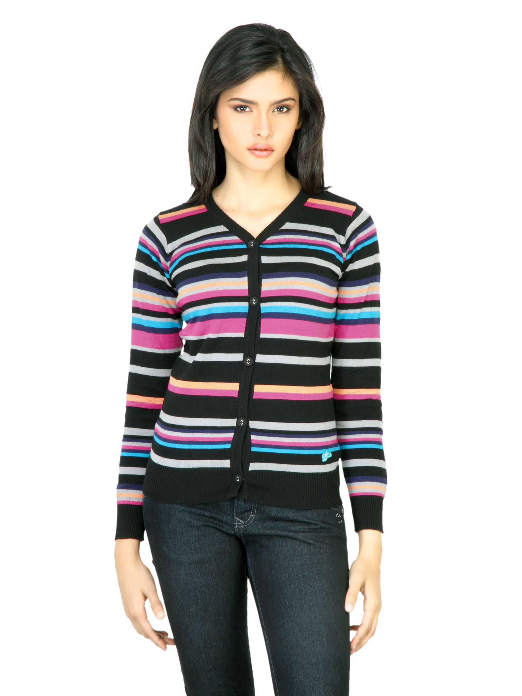 Wrangler Women Fluro Black Sweater