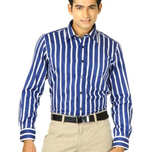 Indigo Nation Men Hot Stepper Blue Shirts