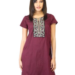 Folklore Women Maroon  Kurta