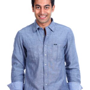 Lee Men Reversible Blue Shirt