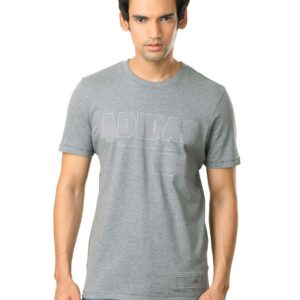 ADIDAS Men Grey T-shirt