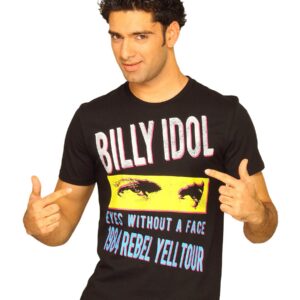 Billy Idol Men's Faceless Black T-shirt