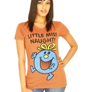 Little Miss Women Printed Rust T-shirt