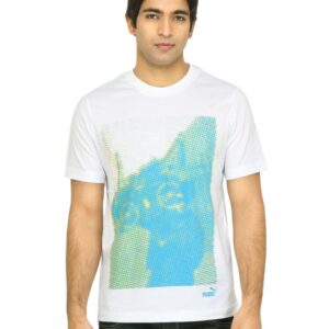 Puma Men Ghetto Halftone White T-shirt