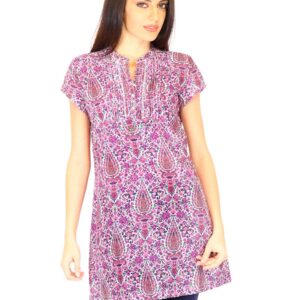 W Women Printed Purple Kurtas