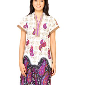 Diva Women Printed White Kurta