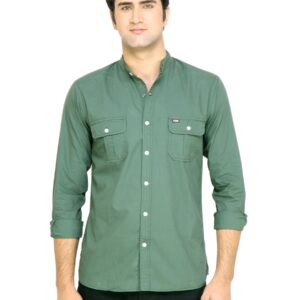 Arrow Sport Men Green Solid Shirt