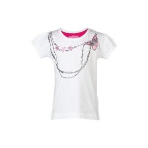 Palm Tree Kids Girls Printed White Tops