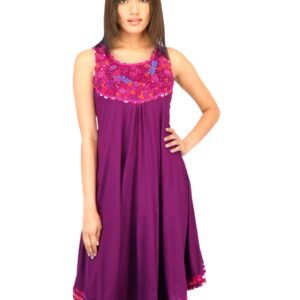 BIBA Women Printed Purple Kurta
