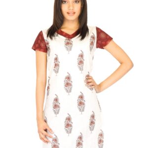 Vishudh Women Cambric White Kurtas