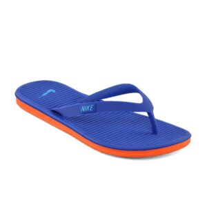 Nike Unisex Solarsoft Thong Blue Flip Flops