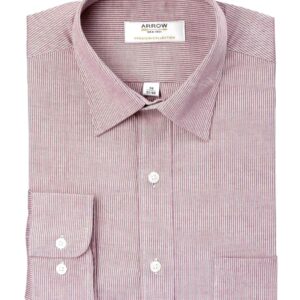 Arrow Men Stripes Pink Shirts