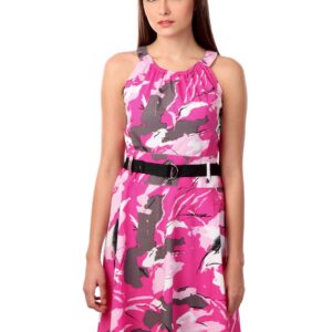 Latin Quarters Women Pink Printed Dress
