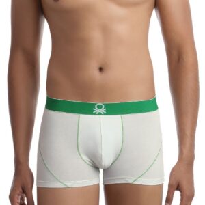 Undercolors of Benetton Men White Boxer Trunks