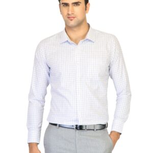 John Miller Men Check White Shirts