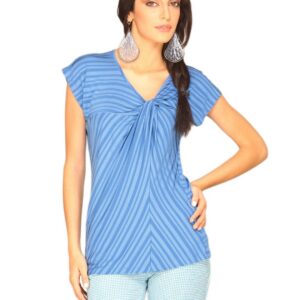 Jealous 21 Women V Neck Blue Party Top
