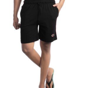 Chromozome Men Black Lounge Shorts