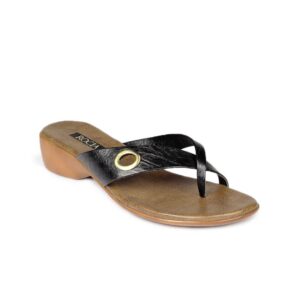 Rocia Women Black & Brown Sandals