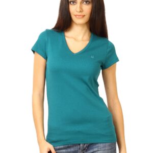 United Colors of Benetton Women Solid Green T-shirt