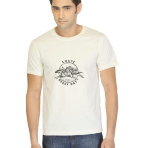 Myntra Men Chase Off White T-shirt
