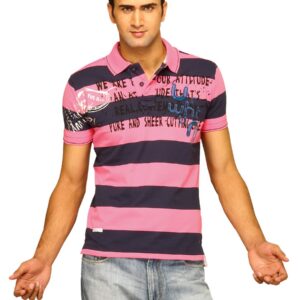 Status Quo Men's Fushia Polo T-shirt
