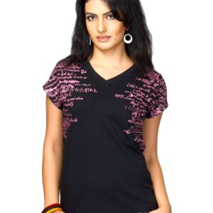 UCB Women Short Sleeve Black Top