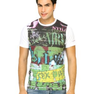 Probase Men Punk Green Tshirts