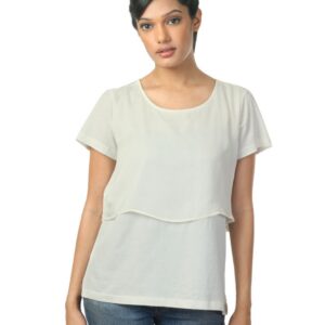 French Connection Women Off White Top